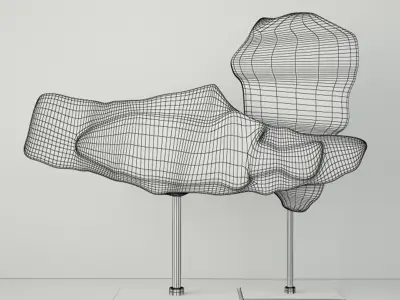 Fossils on Stand 3D model