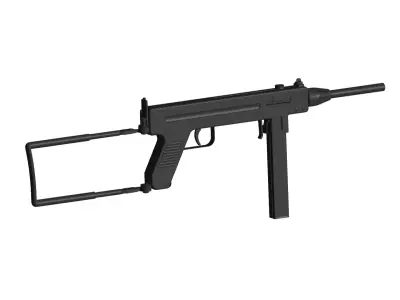 Madsen M-50 submachine gun 3D model