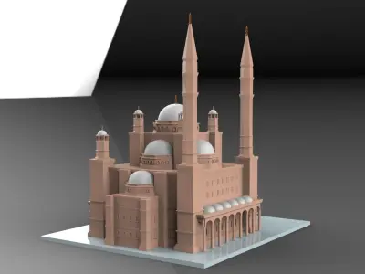 Mohamed Ali Mosque 3D Model 3D print model