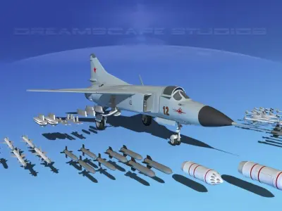 Mig 23 Flogger B V01 USSR 3D model