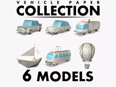 Vehicle Paper Collection volume 1 3D model