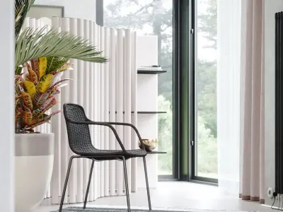  Replica Expormim Weave Chair Model, Black 