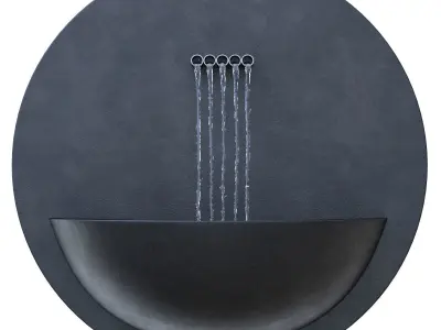 Satu Bumi Dupont Wall Water Piece 3D model