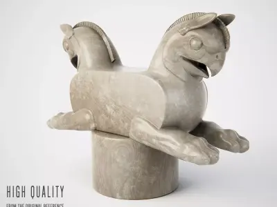 Huma bird Perspolis 3D model