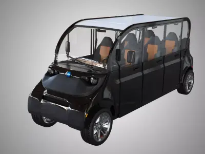Polaris GEM Electric car 3D model