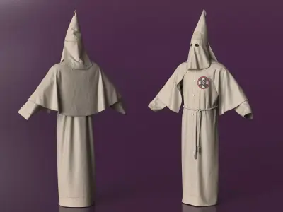 Old Ku Klux Klan Outfit 3D model