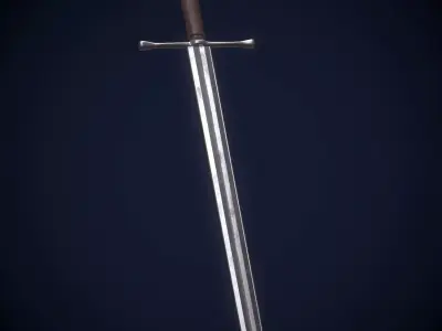 europe sword Low-poly 3D model