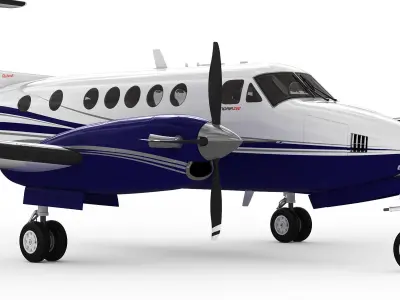 Beechcraft King Air 250 3D model