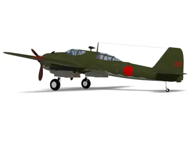 Kawasaki Ki102 kou 3D model