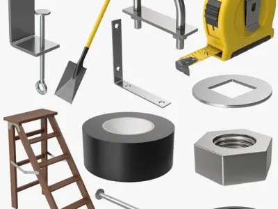 Hand Tools Collection 3D model get