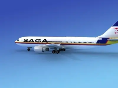 Airbus A300 SAGA 3D model