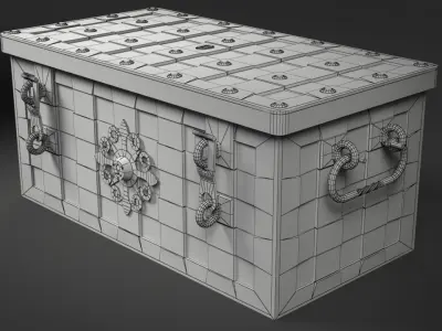 Armada Chest Low-poly 3D model