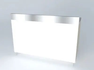 Kit703 Refrigerated Counter 1 port by Alex Marques Free 3D model