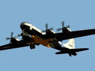 NACA B-29 X plane mother ship 3D model