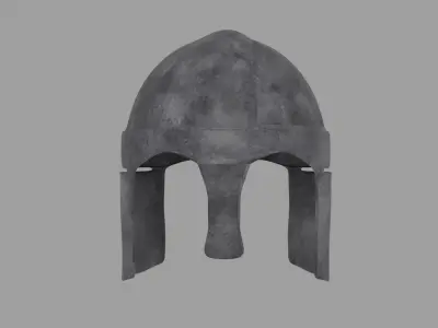 Viking Helmet Mesh Free low-poly 3D model