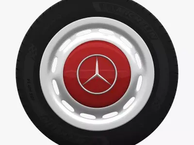 Mercedes-Benz 280 SL Wheel Low-poly 3D model