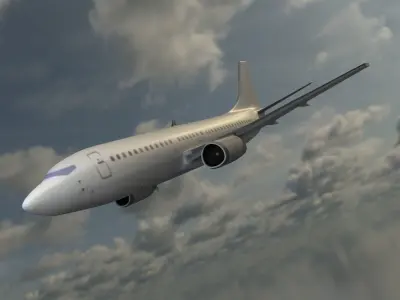 Aeroplane 3d Model Low-poly 3D model