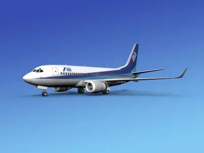 Boeing 737-700ER All Nippon Airways 3D model