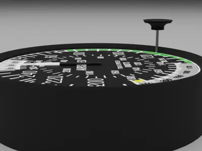 True Air speed indicator 3D model