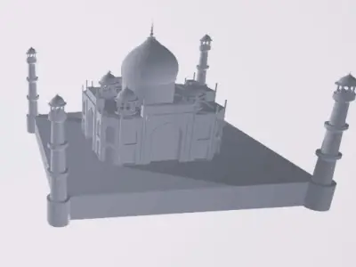 Taj mahal 3D print model