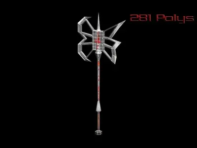 Fire Melee Collection Low-poly 3D model