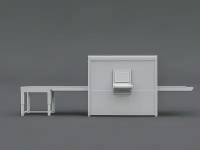 Xray 3D Model metal detector machine Low-poly 3D model