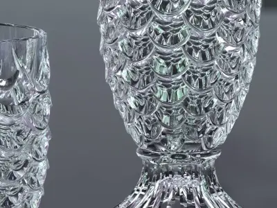 DECORE coffee cup with fish scales Free 3D print model