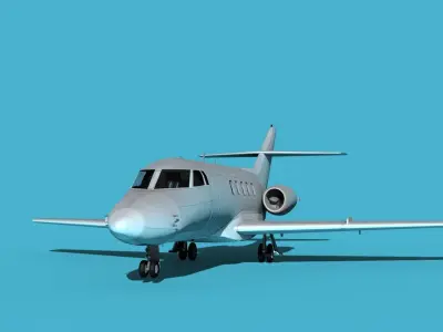 British Aerospace 125 Dominie V00 3D model