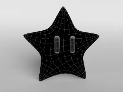 Mario Star v1 001 Free low-poly 3D model