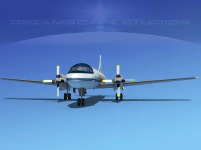 Convair CV-580 Corporate 4 3D model