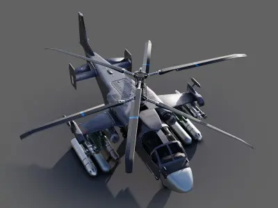 Kamov ka-52 Alligator 3D model