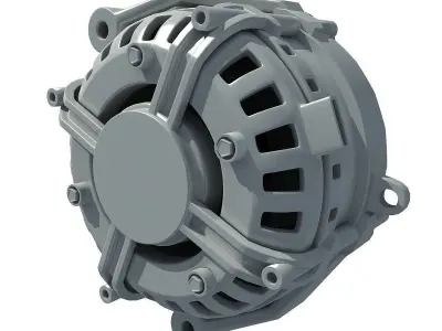 Detailed Alternator 2 3D model
