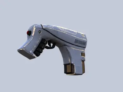 Low Poly Sci-fi Gun Low-poly 3D model