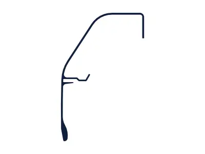 Aluminum Extruded e-Handle MOD AL-08hd Low-poly 3D model