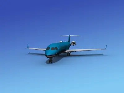 Bombardier CRJ700 Petersburg Express 3D model