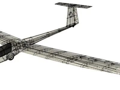 RC SAILPLANE WINGSPAN 2350mm 3D print model