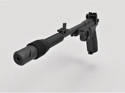 Princess Leia Blaster pistol Defender from Star Wars A New Hope 3D model