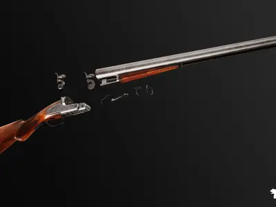 FPS Western Guns Vol 2 Low-poly 3D model