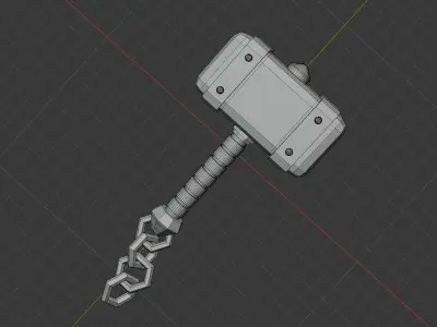 3D Hammer 3D model