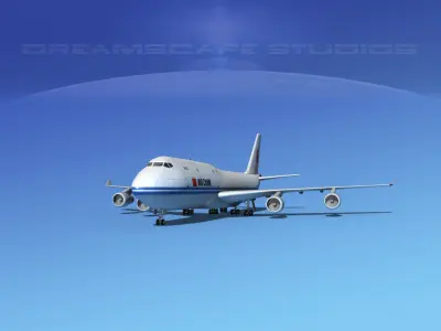 Boeing 747-8I Jumbo Jet China 3D model