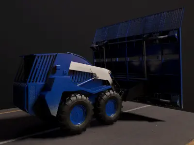 Riot Control Vehicle Low-poly 3D model
