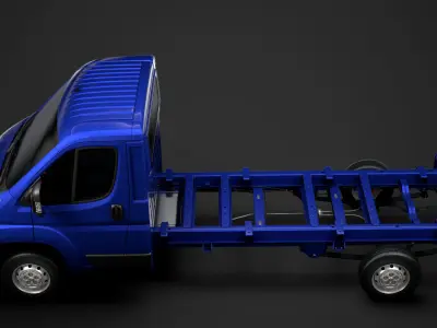 Fiat Ducato Chassis Truck Single Cab 4035WB 2014 3D model