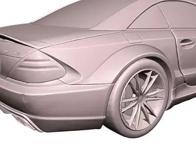 Mercedes SL 65 AMG Luxury Car 3D Print Model 3D print model
