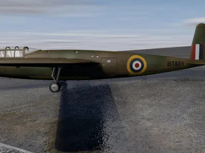 General Aircraft GAL-48 Hotspur 3D model