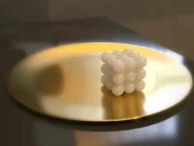 Bubble Cube Candle Free Free 3D model