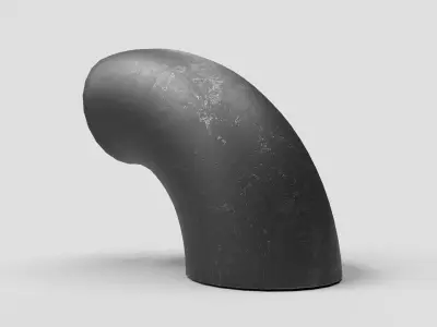 Elbow Pipe Long Radius 4 inches 3D model