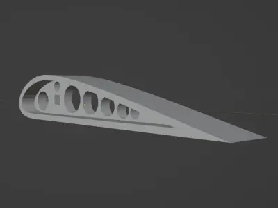 Plane Rib Airfoil Free 3D print model