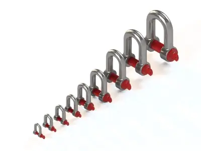 D-Shackles shackle 3D model