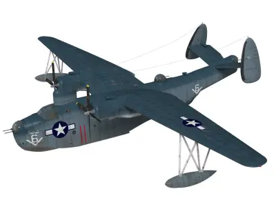 Martin PBM 5 mariner 3D model