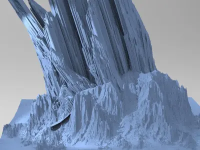 Claw Mountain alien 4 3D model